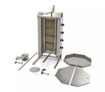 Dönermaschine, bis 70 Kg Dönergrill mit 4 Brenner